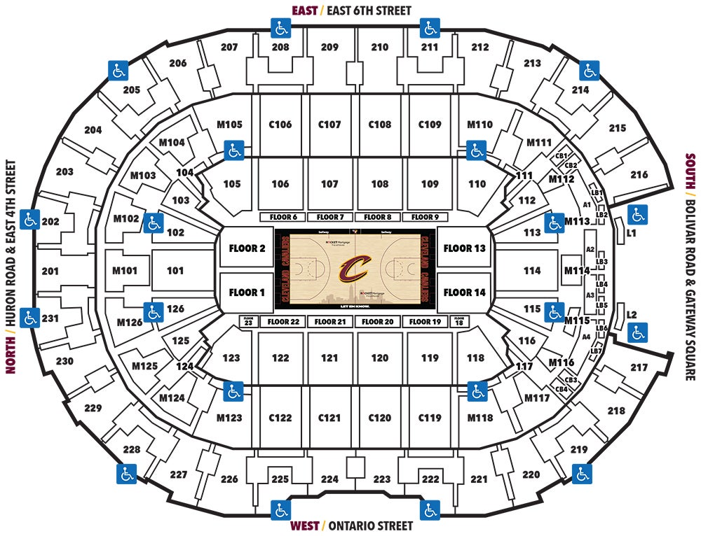 Cleveland Cavaliers ADA Seating