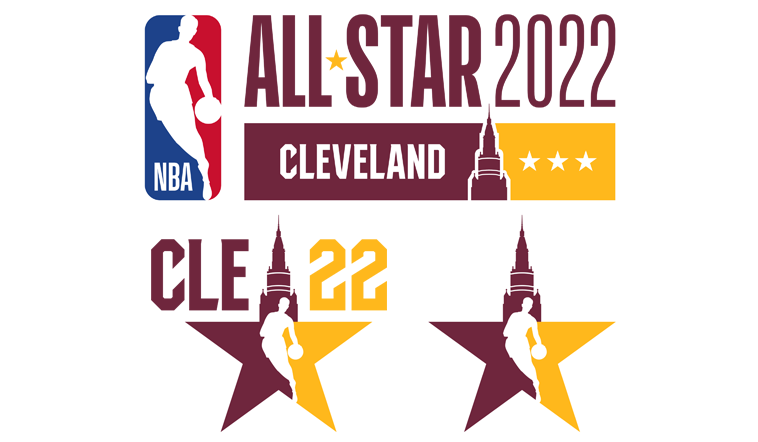 NBA All-Star 2022 Cleveland Logos