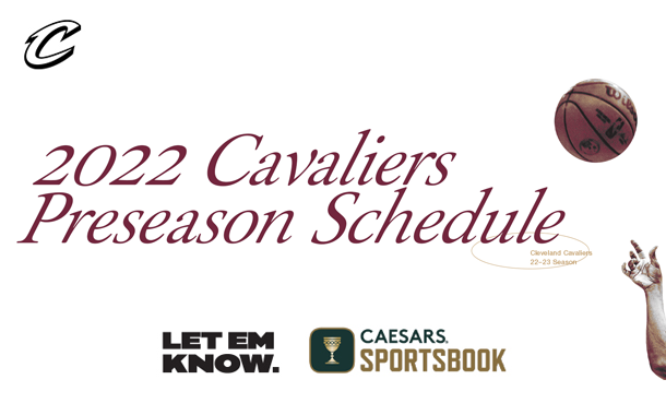 2022 Cavaliers Preseason Schedule Homepage Promo