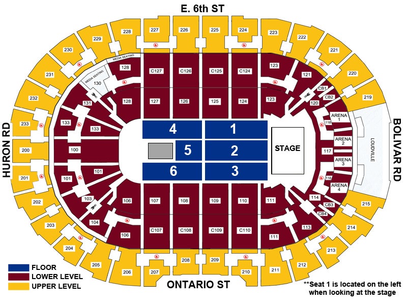 Cavs Seating Chart At The Q Arena