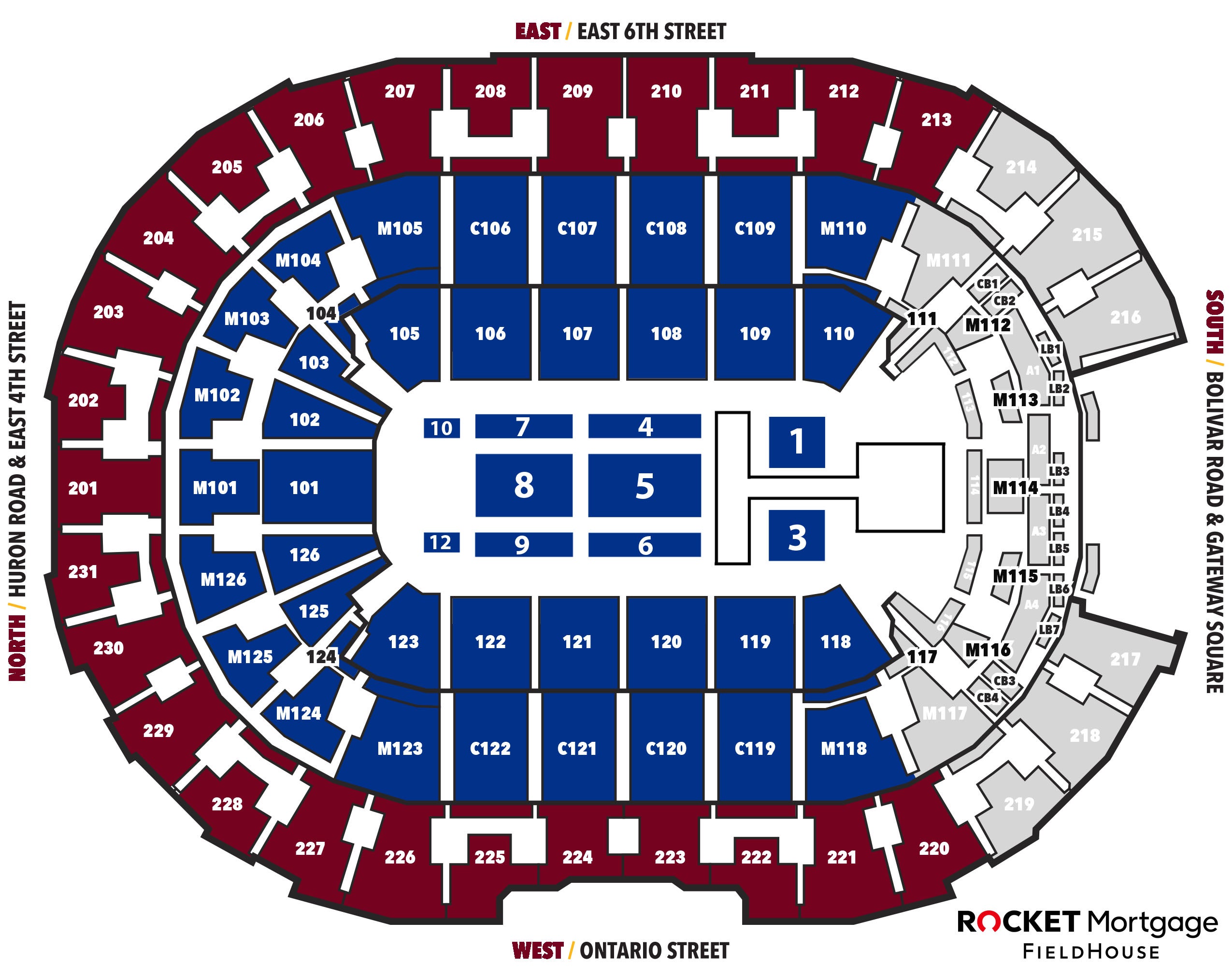 Cleveland Gladiators Seating Chart