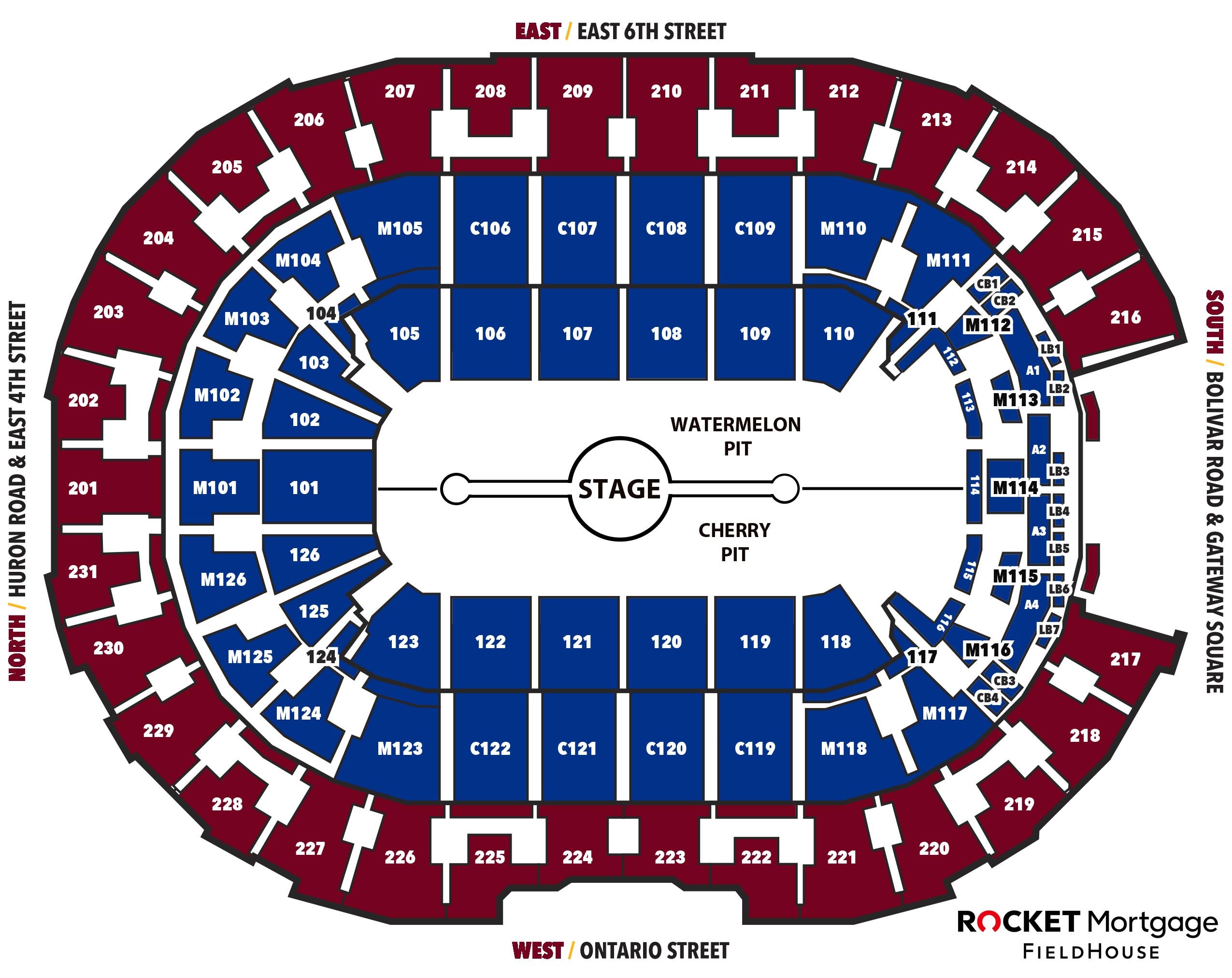 Quicken Loans Interactive Seating Chart